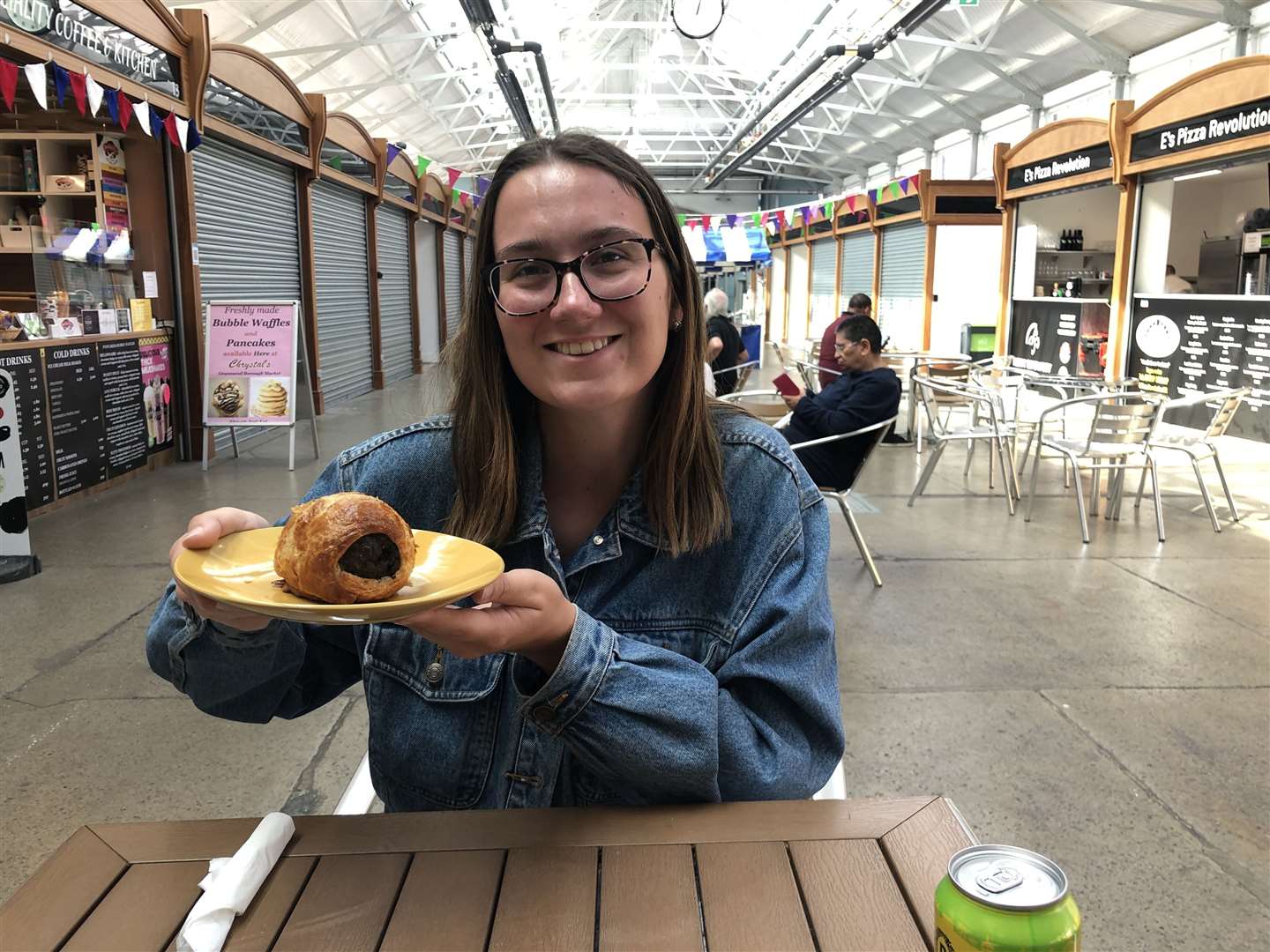 Reporter Alex Langridge tries the award winning sausage and black pudding roll