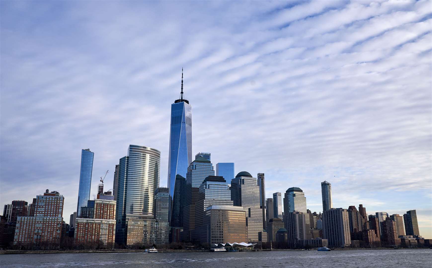 The One World Trade Centre dominates the Lower Manhattan skyline (John Walton/PA)