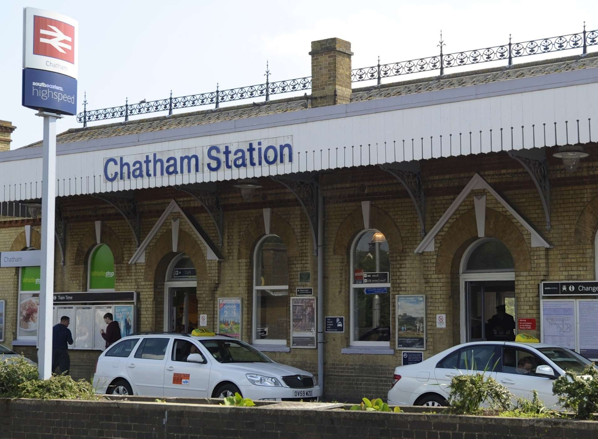 The attempted abduction happened at Chatham railway station. Library image.