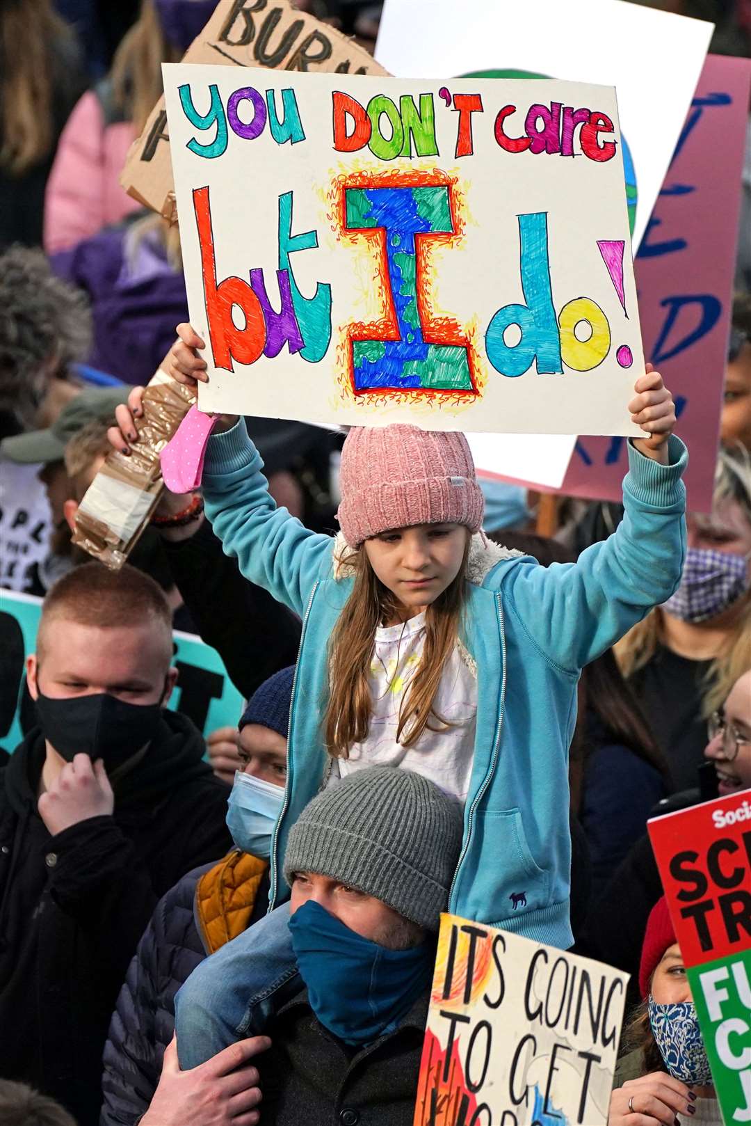 Young people made up many of the protesters (Danny Lawson/PA)