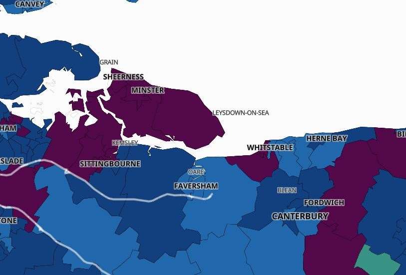 Swale has the second worst infection rate in the country. Picture: Public Health England