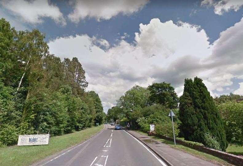 The incident happened on the A28 Canterbury Road, Chilham. Picture: Google Street View