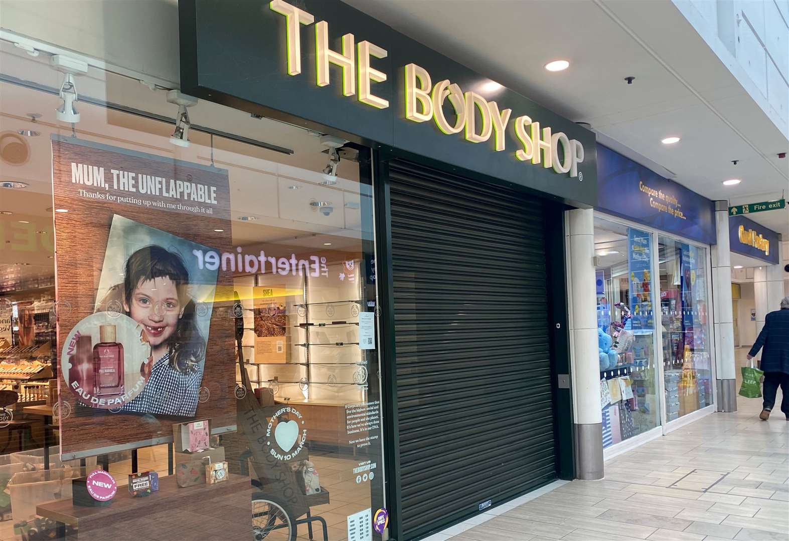 The Body Shop in Ashford's County Square was a casualty when the firm first fell into adminstration