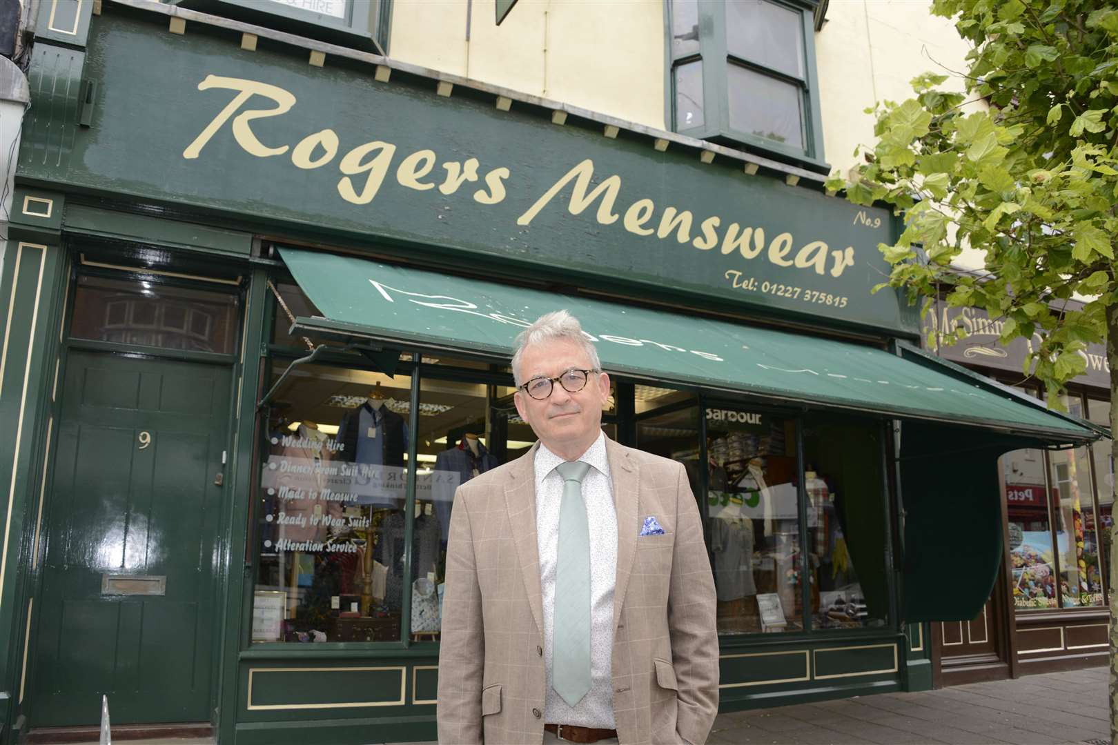 The Roger's Menswear store will survive the pandemic, says owner Tony Symons