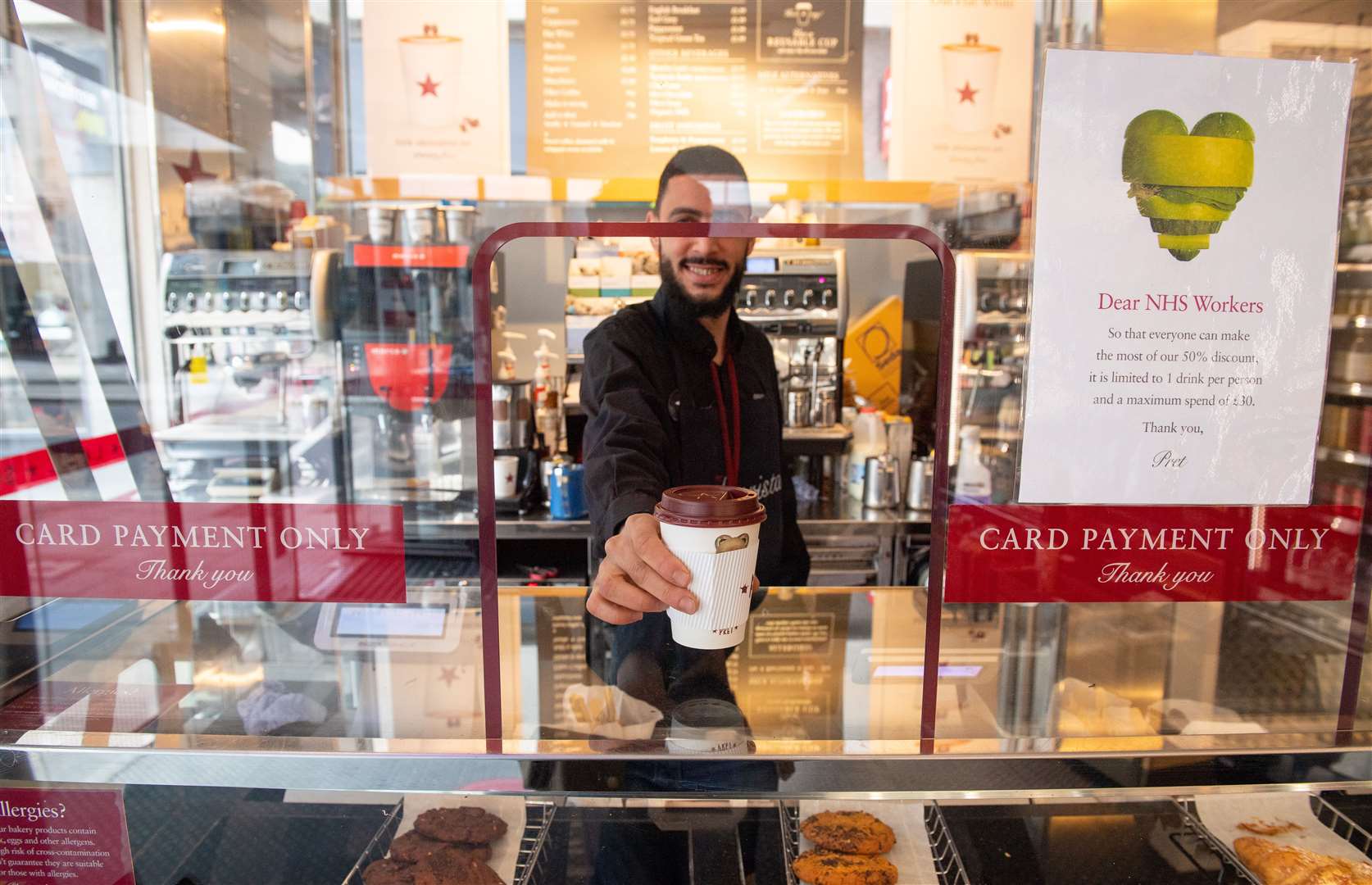 Pret has reopened more than 300 of its UK stores since the lockdown (Dominic Lipinski/PA)