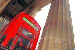 The familiar red phone box in Gravesend High Street