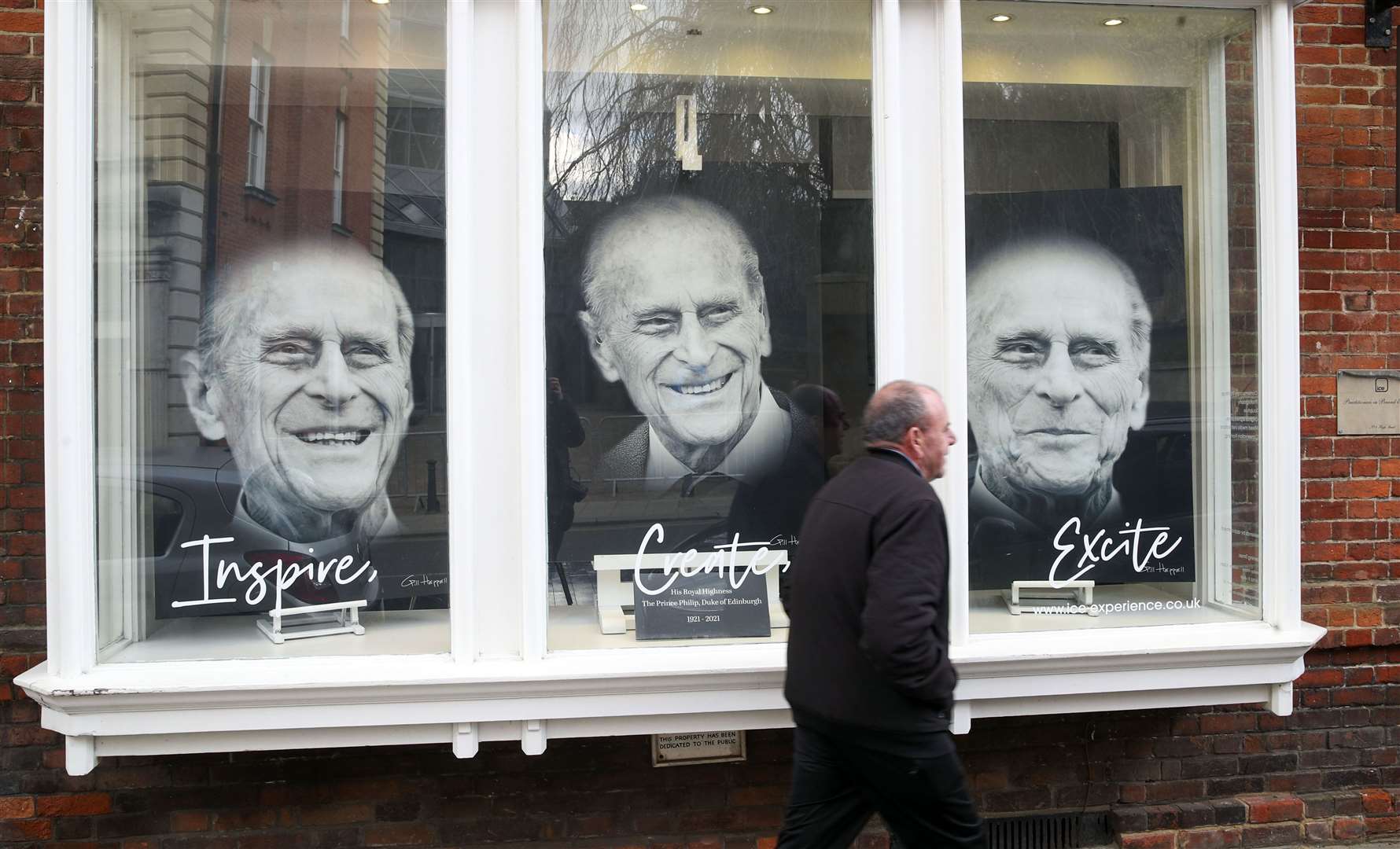 A gallery window in Windsor (Steve Parsons/PA)