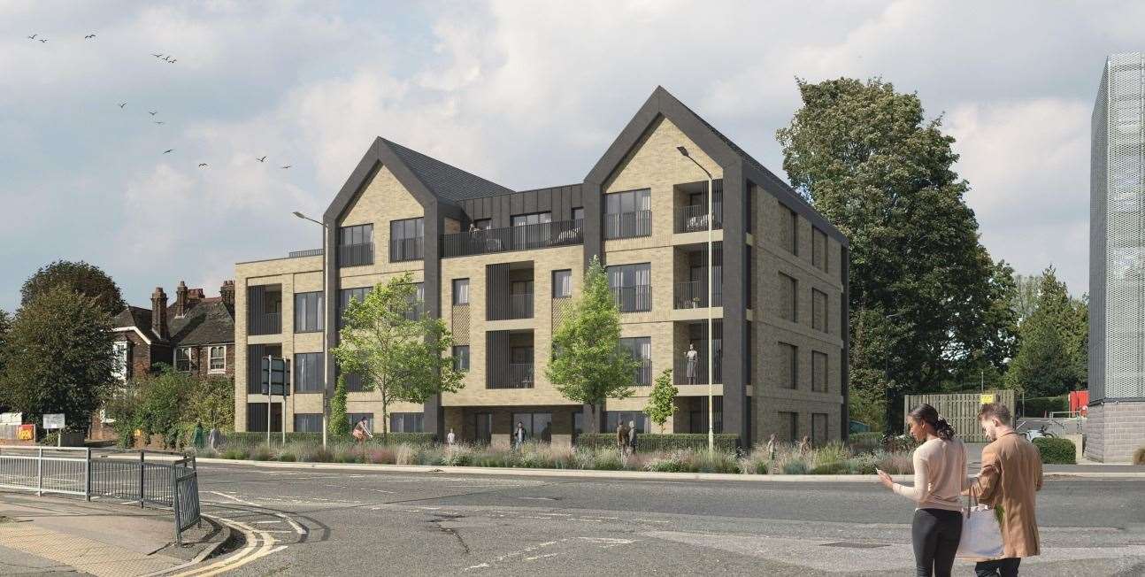 Plans to build 34 flats at Swanton House in Elwick Road approved by ...