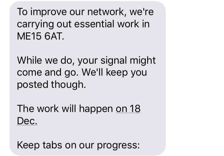 O2 are set to carry out further works this week (6016179)