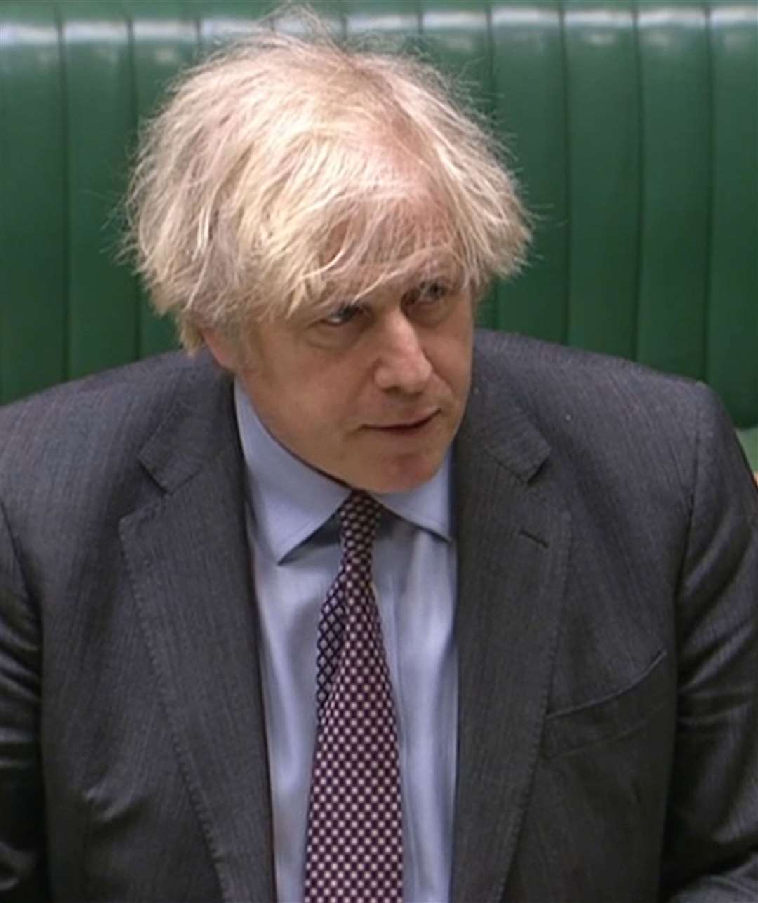 Prime Minister Boris Johnson addresses the Commons (House of Commons/PA)