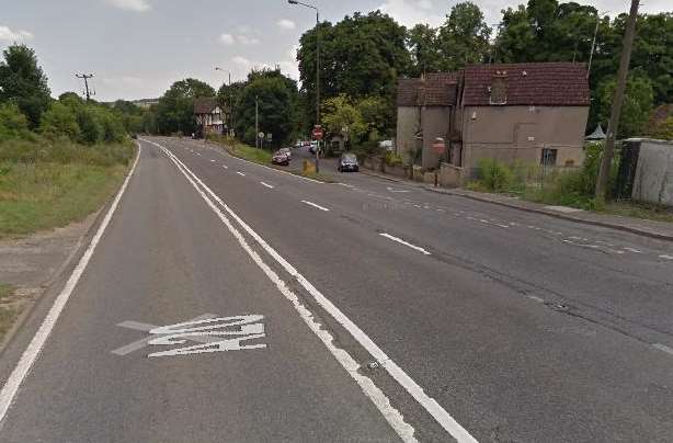 The A20 close to the junction with London Road. Picture: Google