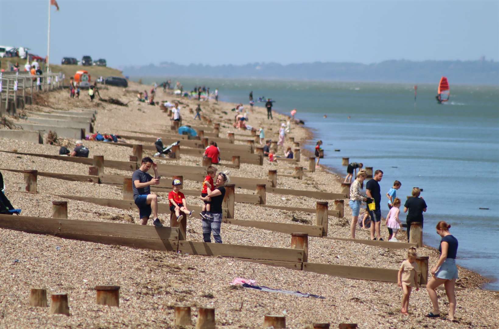 The three youngsters saved a man struggling in the sea at Minster Leas Beach on Sheppey