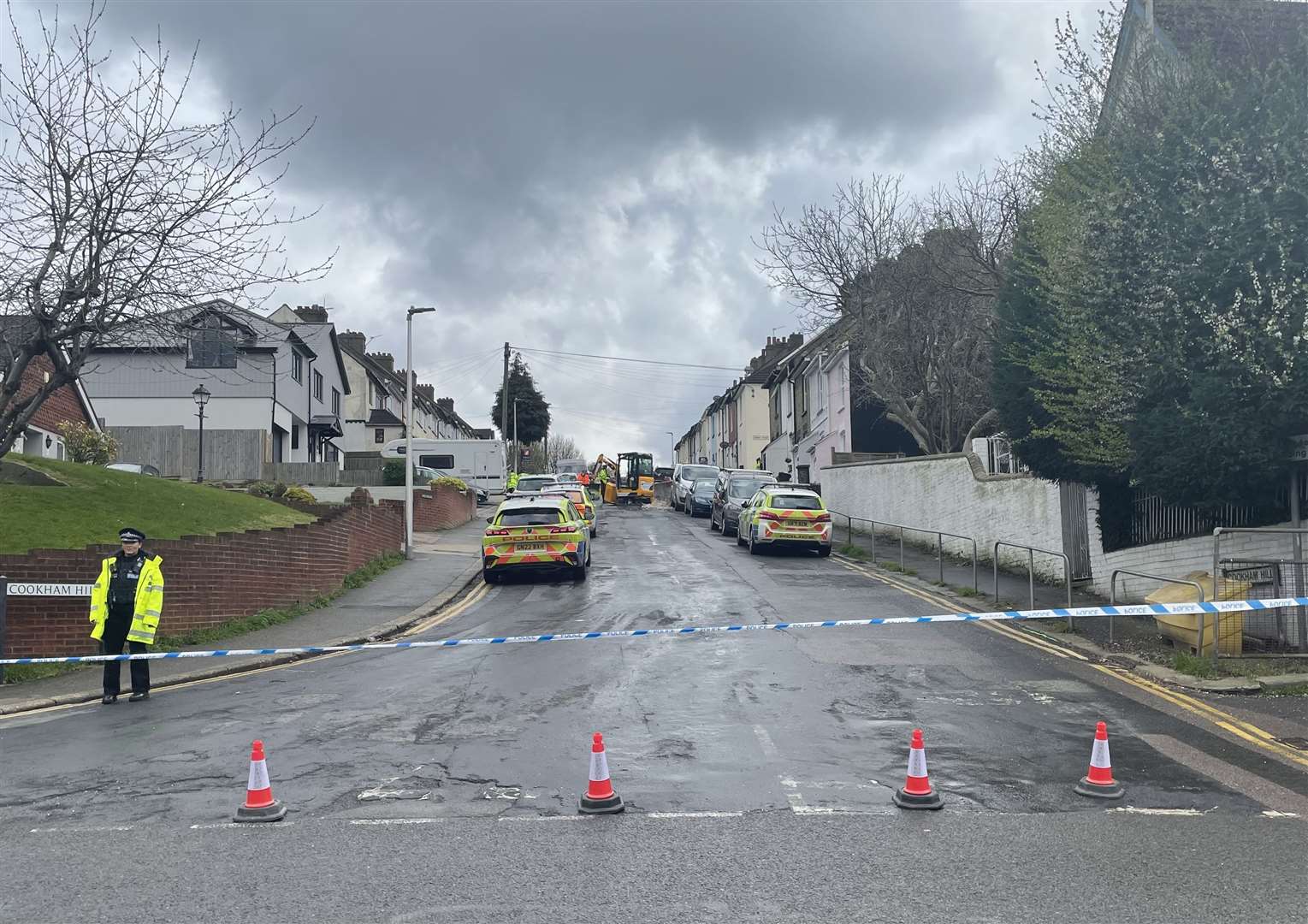 Cookham Hill, Borstal, was closed due to an accident