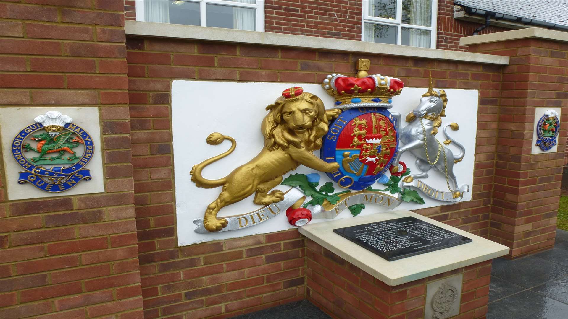 The memorial at Leros Barracks remembering those soldiers from the regiment who lost their lives in Northern Ireland