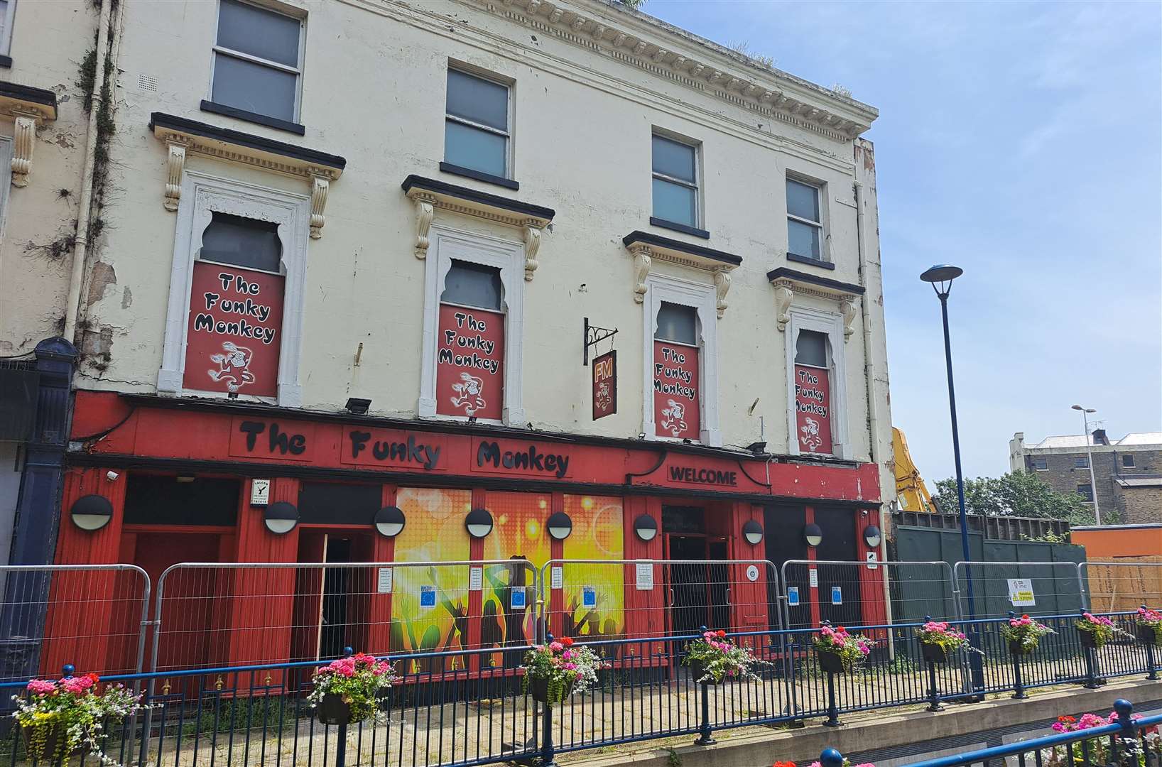 Dover’s Funky Monkey nightclub last year before it was demolished. Picture: KMG