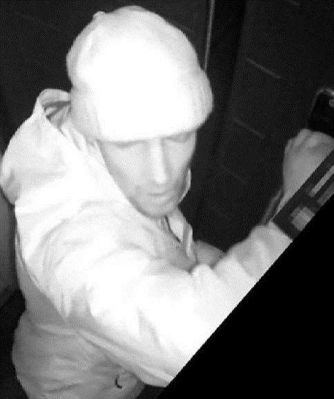 David Solly caught on CCTV during one burglary he carried out. Picture Kent Police