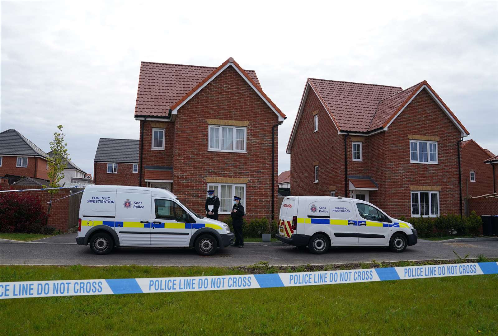 Police have been investigating a property in Aylesham (Steve Parsons/PA)