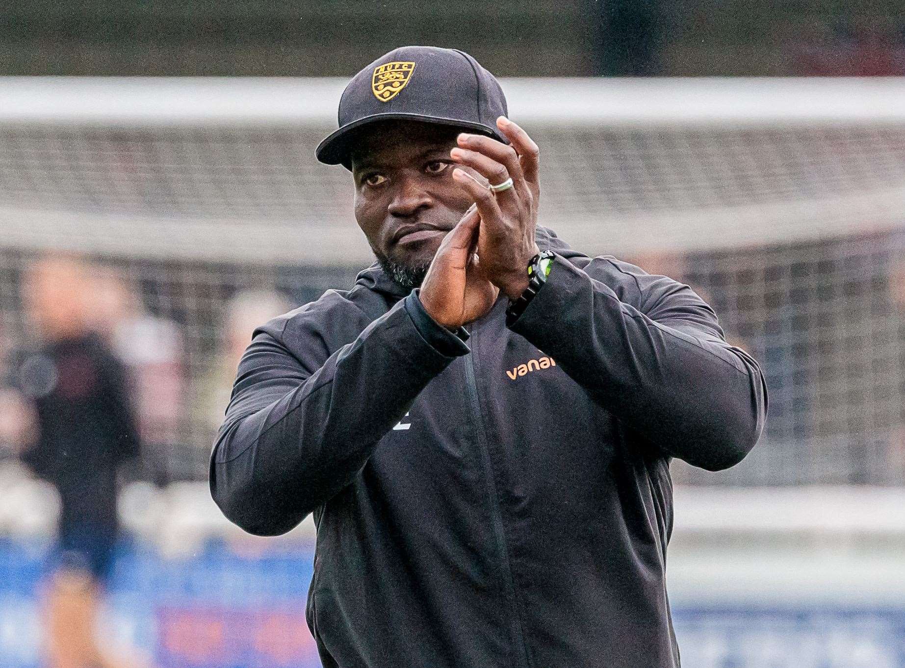 Maidstone United manager George Elokobi. Picture: Helen Cooper