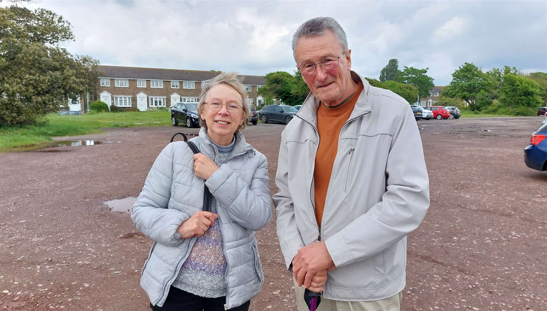 Lin and Roger Barrett from Barham regularly use the car park when visiting Walmer Castle