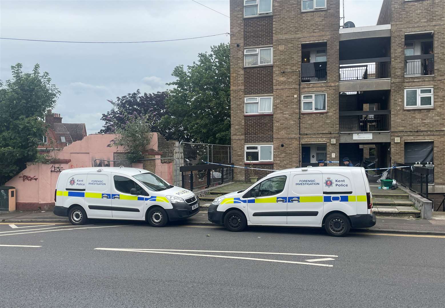 Police are at the scene in Gun Lane, Strood. Photo: KM Media Group