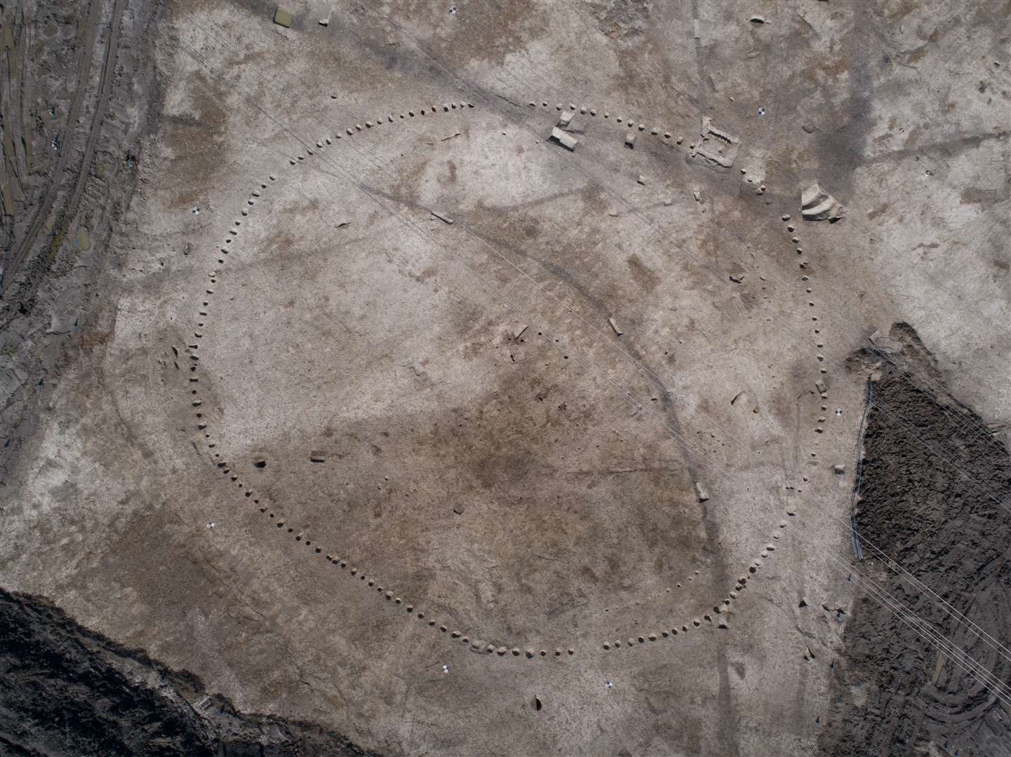 A ceremonial timber circle at Wellwick Farm (Infra Archaeology/HS2)