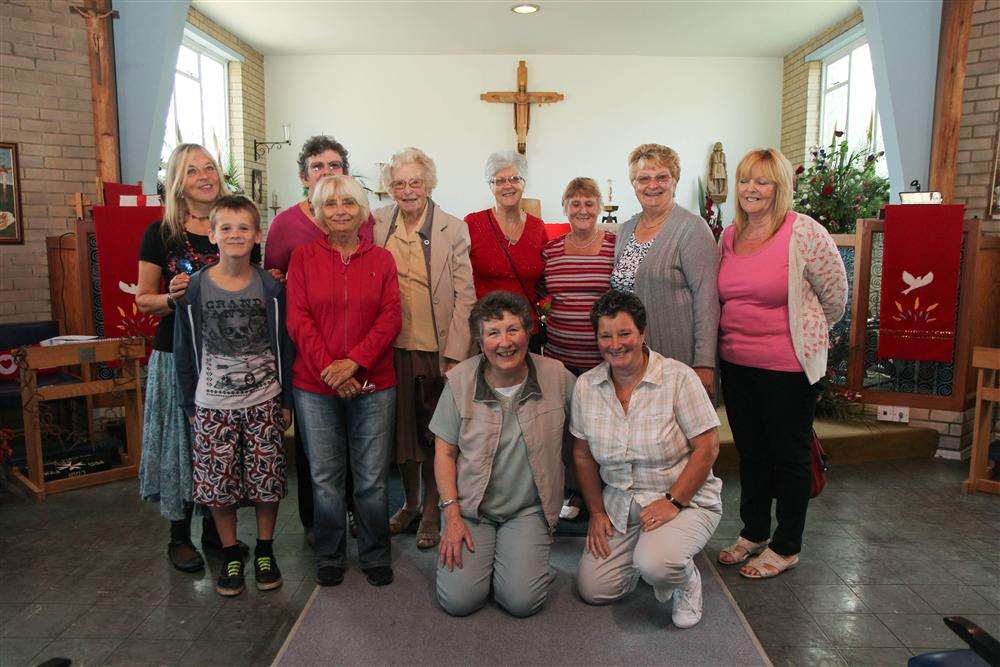 Organisers and participants of the Ruby Flower Festival