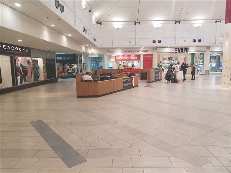 A confrontation is believed to have occurred in this part of County Square Shopping Centre yesterday