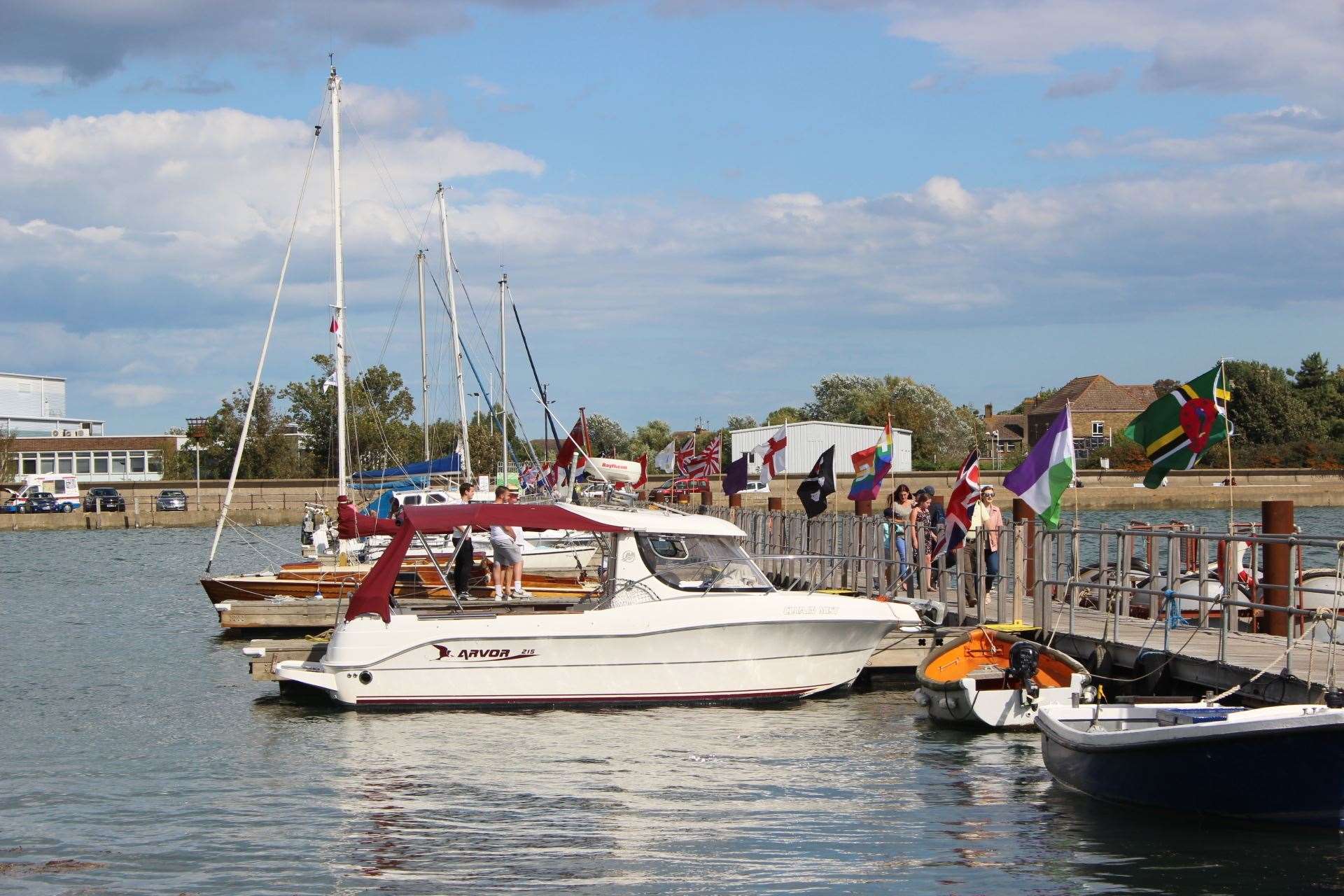 All-tide landing stage at Queenborough Harbour