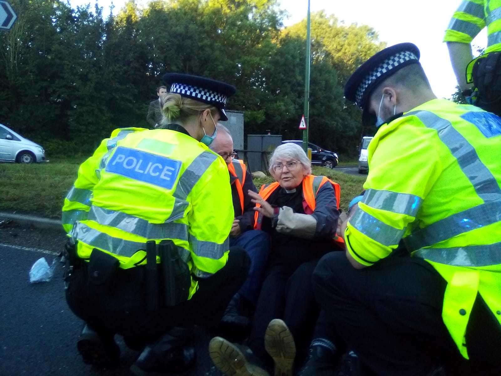 Climate change protesters have held up traffic for a seventh time on the M25. Photo: Insulate Britain