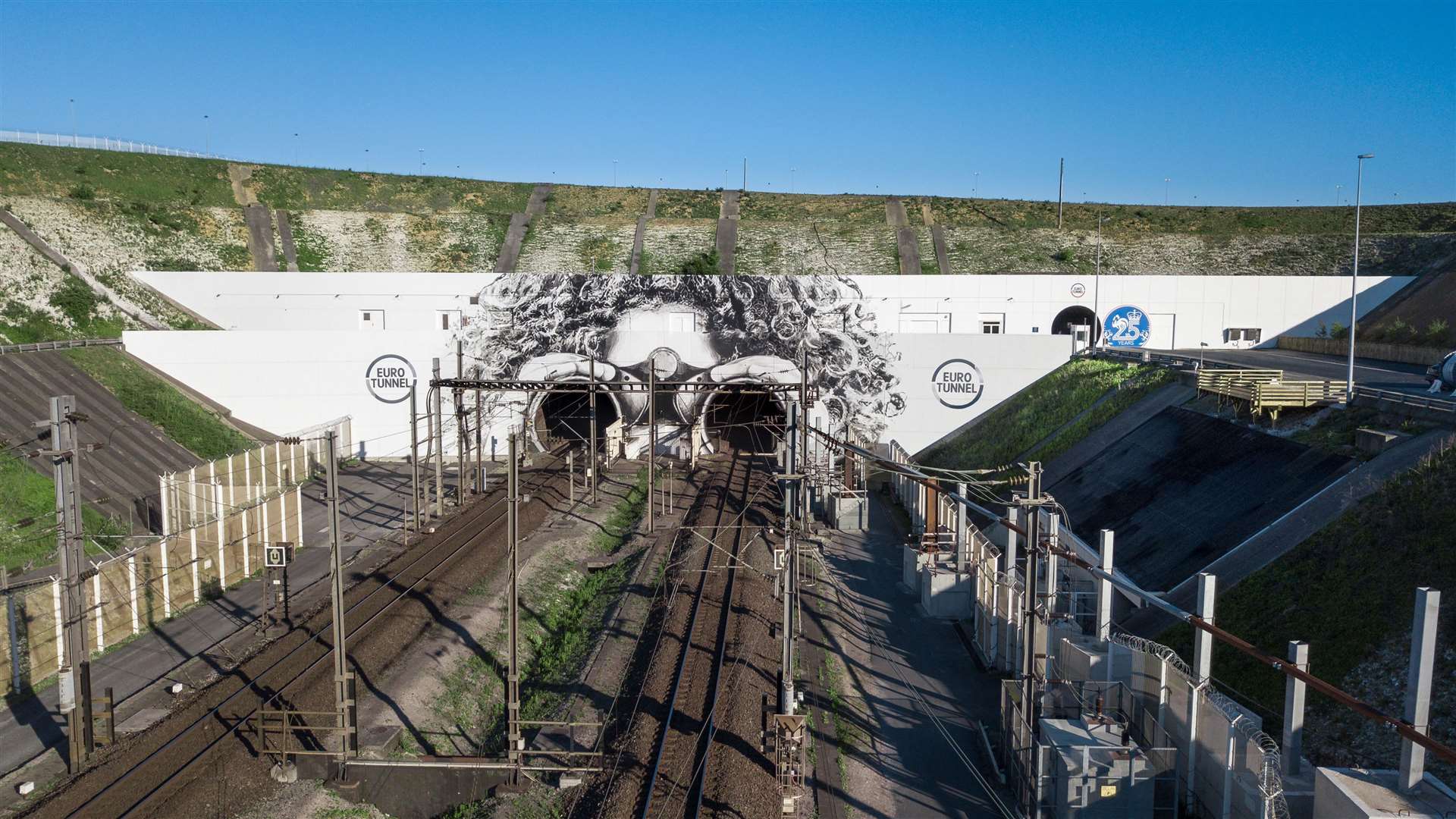 The design on the French side of the entrance to the Channel Tunnel (13429163)