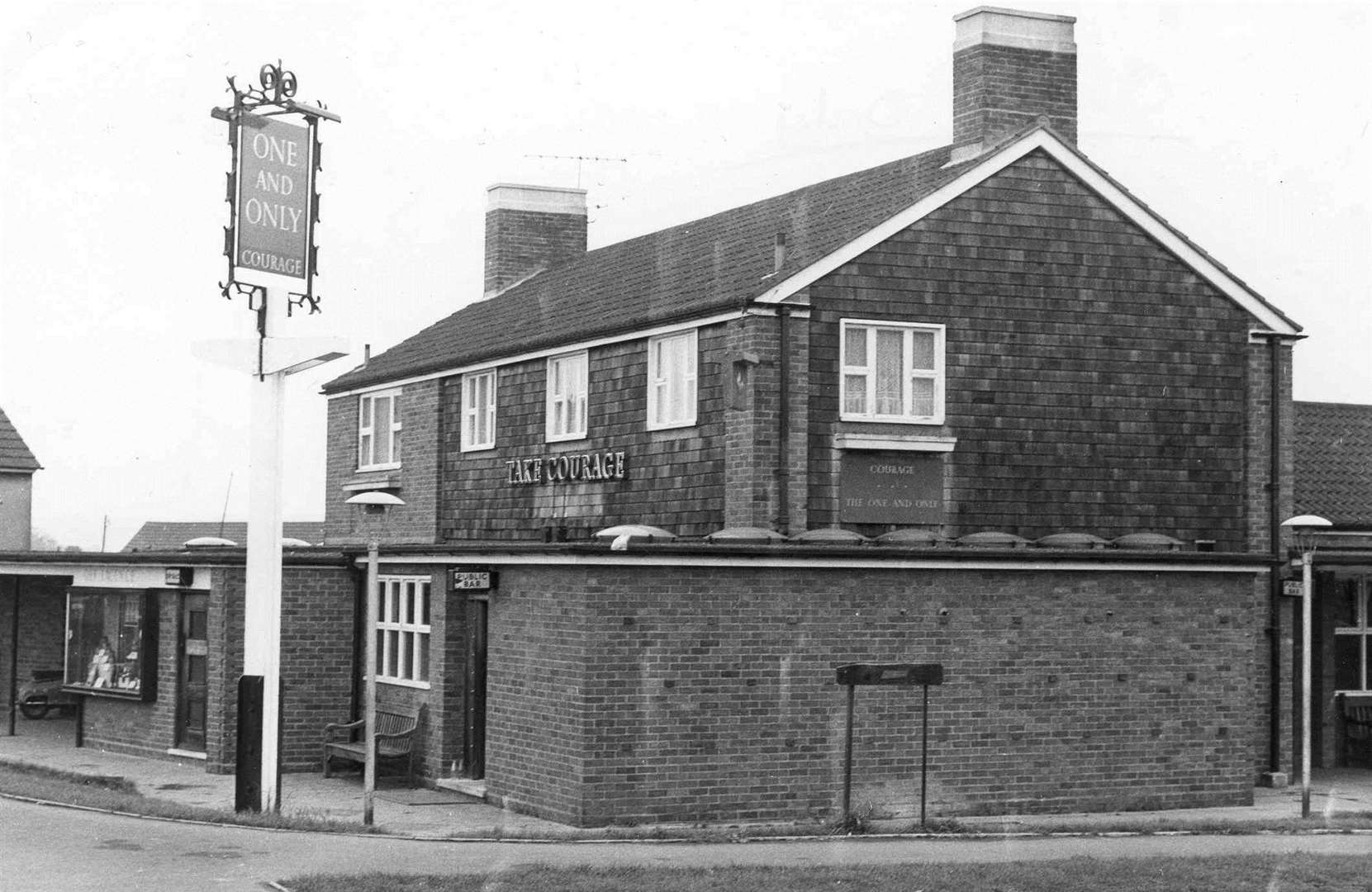 The One & Only pub in Shepway, Maidstone, pictured in January 1967