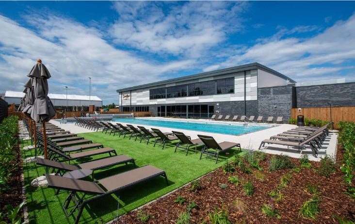 New computer-generated imagery of the outdoor swimming pool at the proposed David Lloyd gym in Herne Bay. Picture: David Lloyd Leisure and Hadfield Cawkwell Davison