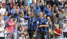 Gills fans celebrate after Chris Palmer scores