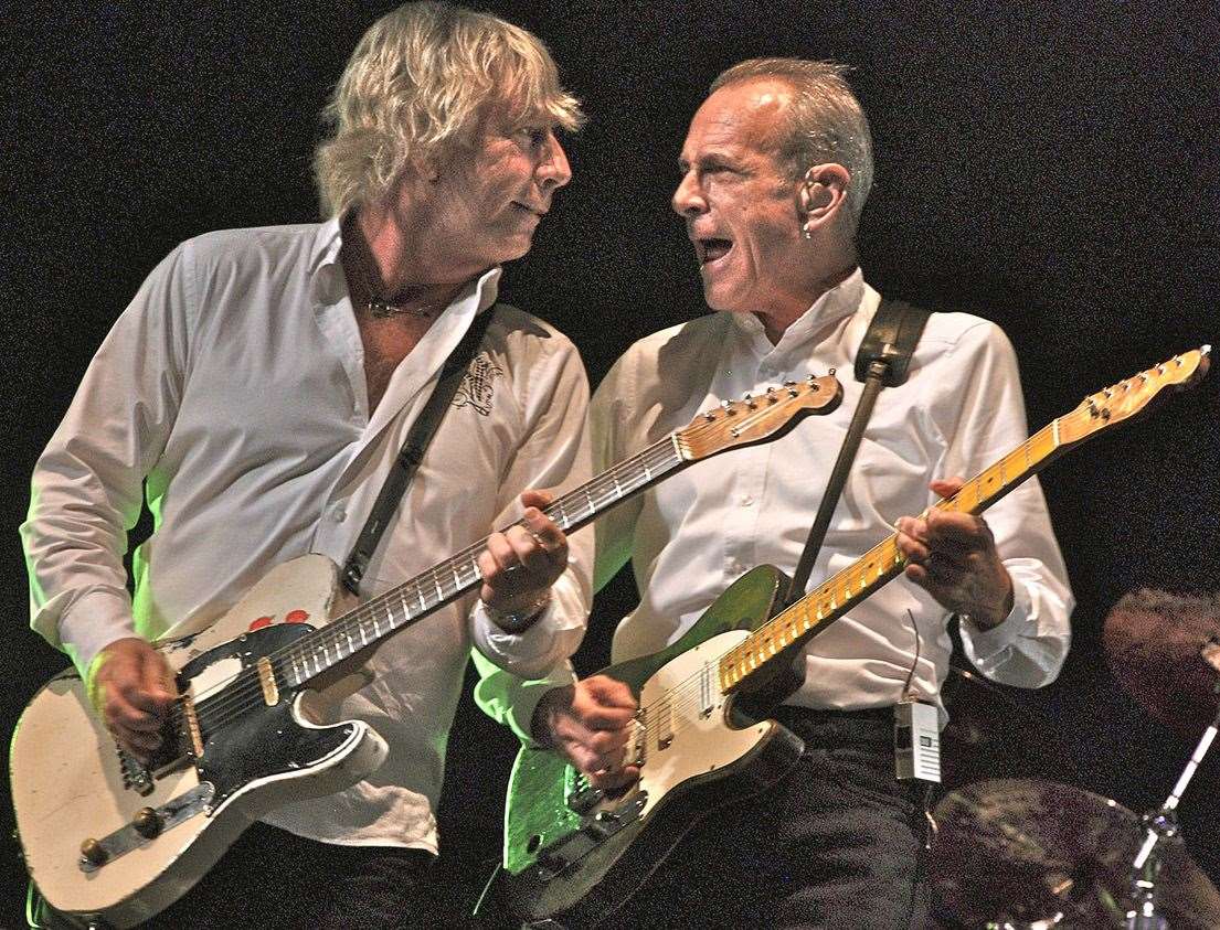 Francis with Status Quo bandmate, Rick Parfitt