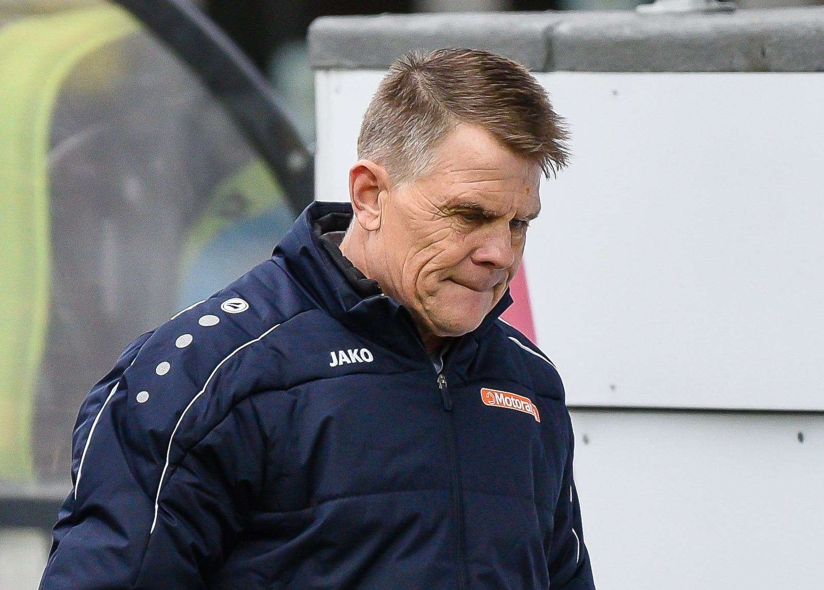 Dover manager Andy Hessenthaler had a tough night against Woking Picture: Alan Langley