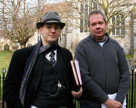 Chris Cooper and Jeremy Adby - Ashford churchyard vandalism