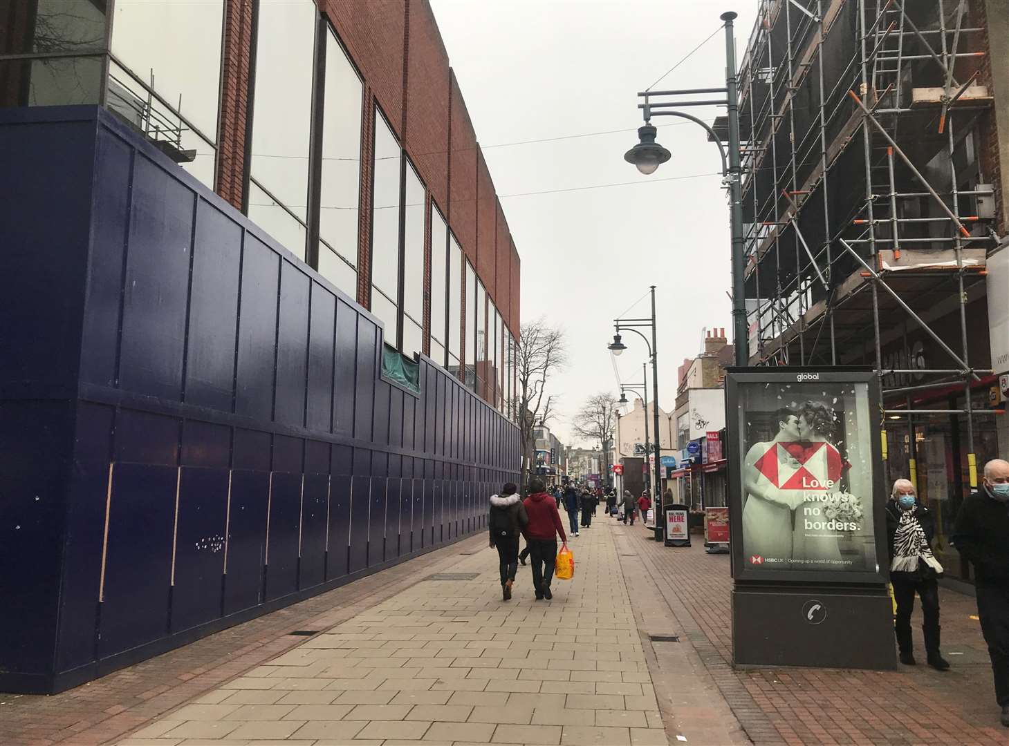 The former Debenhams site in Chatham High Street