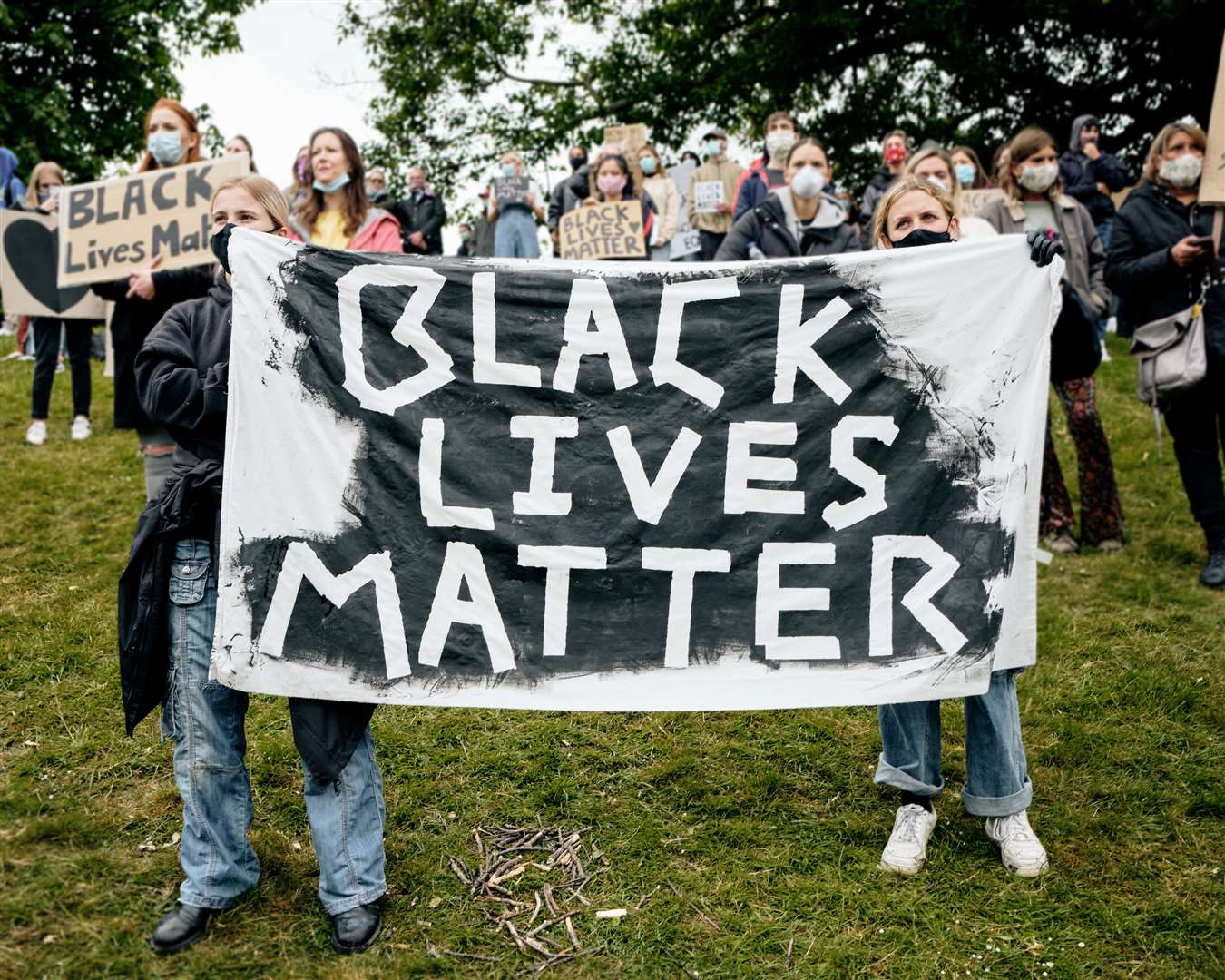 Black Lives Matter Protests in Tunbridge Wells, June 2020. Picture: Mikey Reed