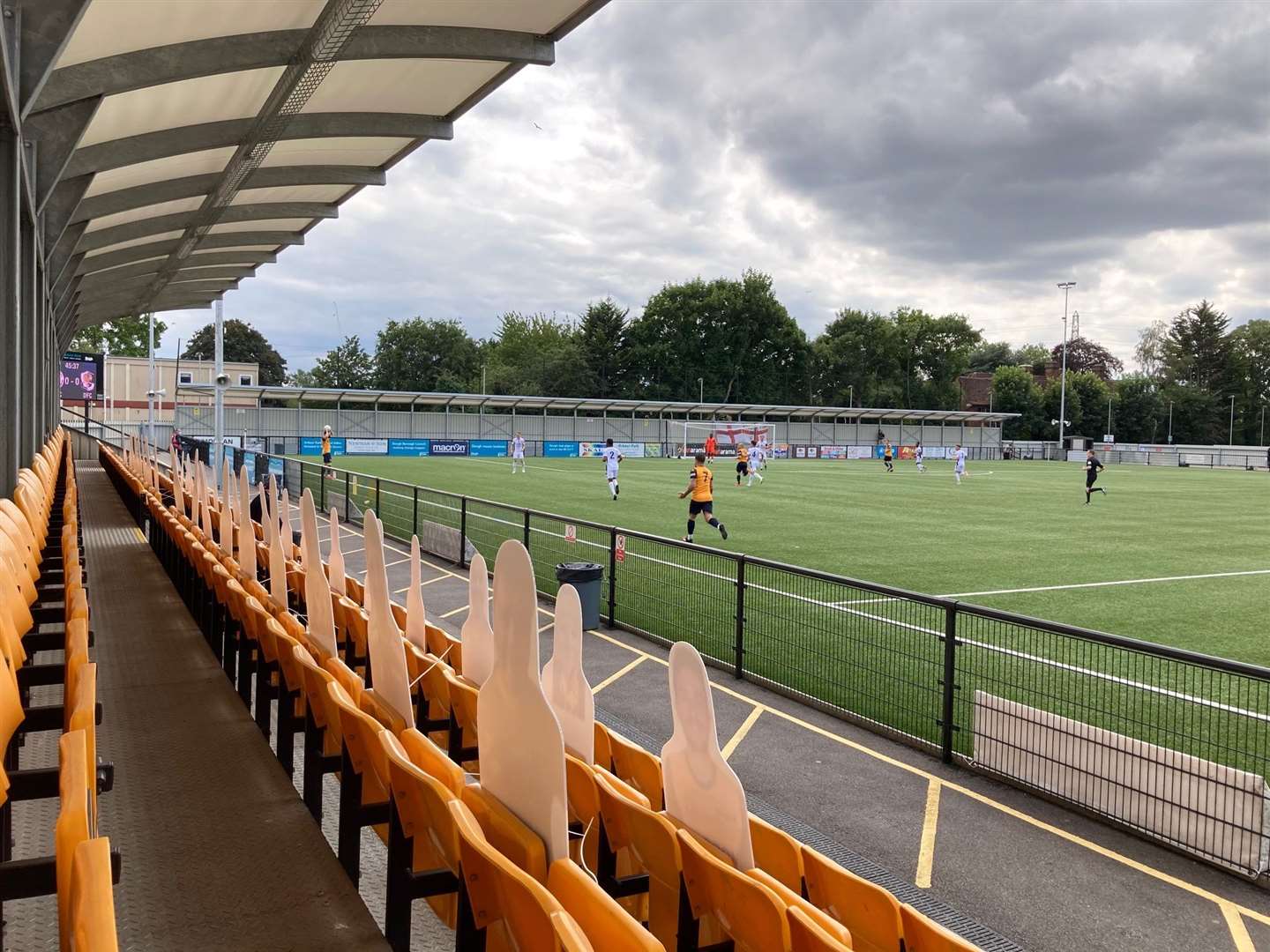 Plastic cut-outs replaced fans at Arbour Park (38771609)