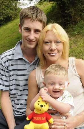 Matt and Suzie Barleycorn with Theo. Picture: Chris Davey