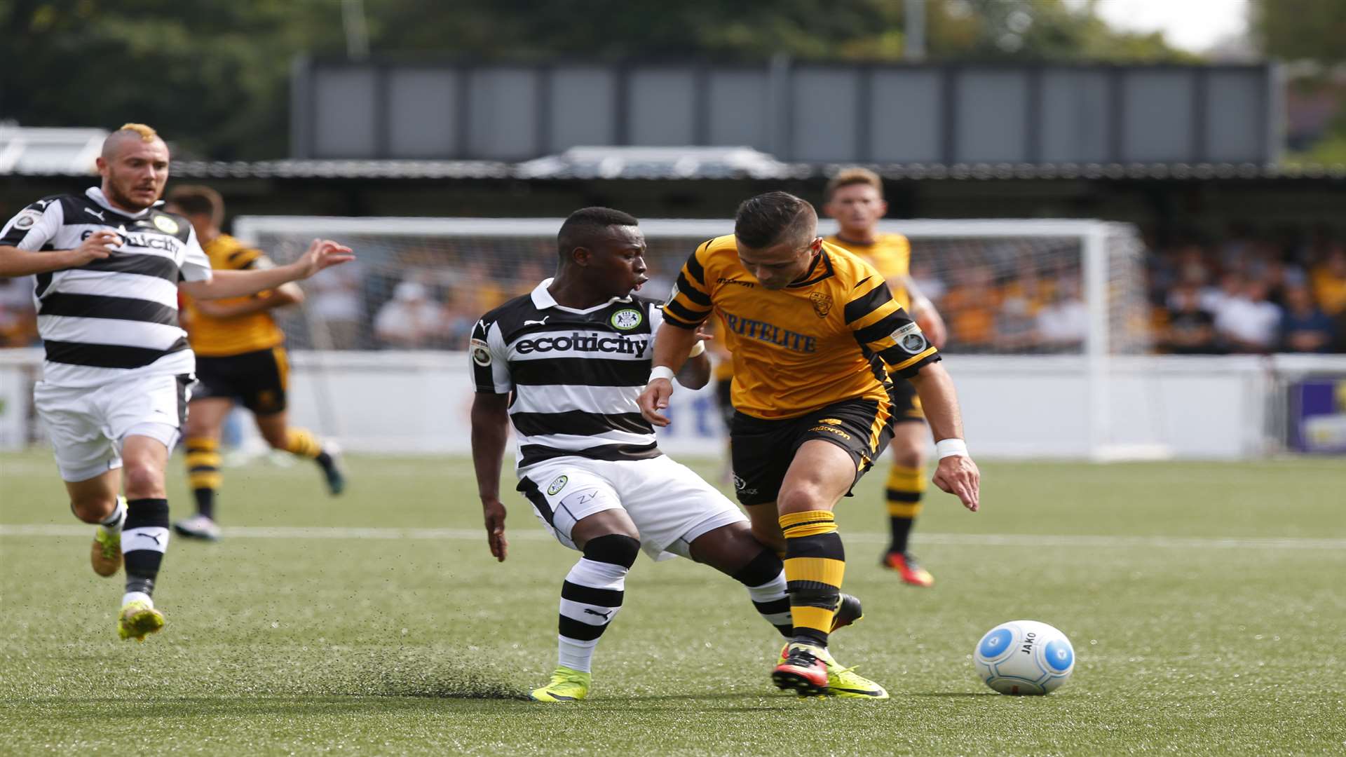 Ben Greenhalgh in action against Forest Green Picture: Andy Jones