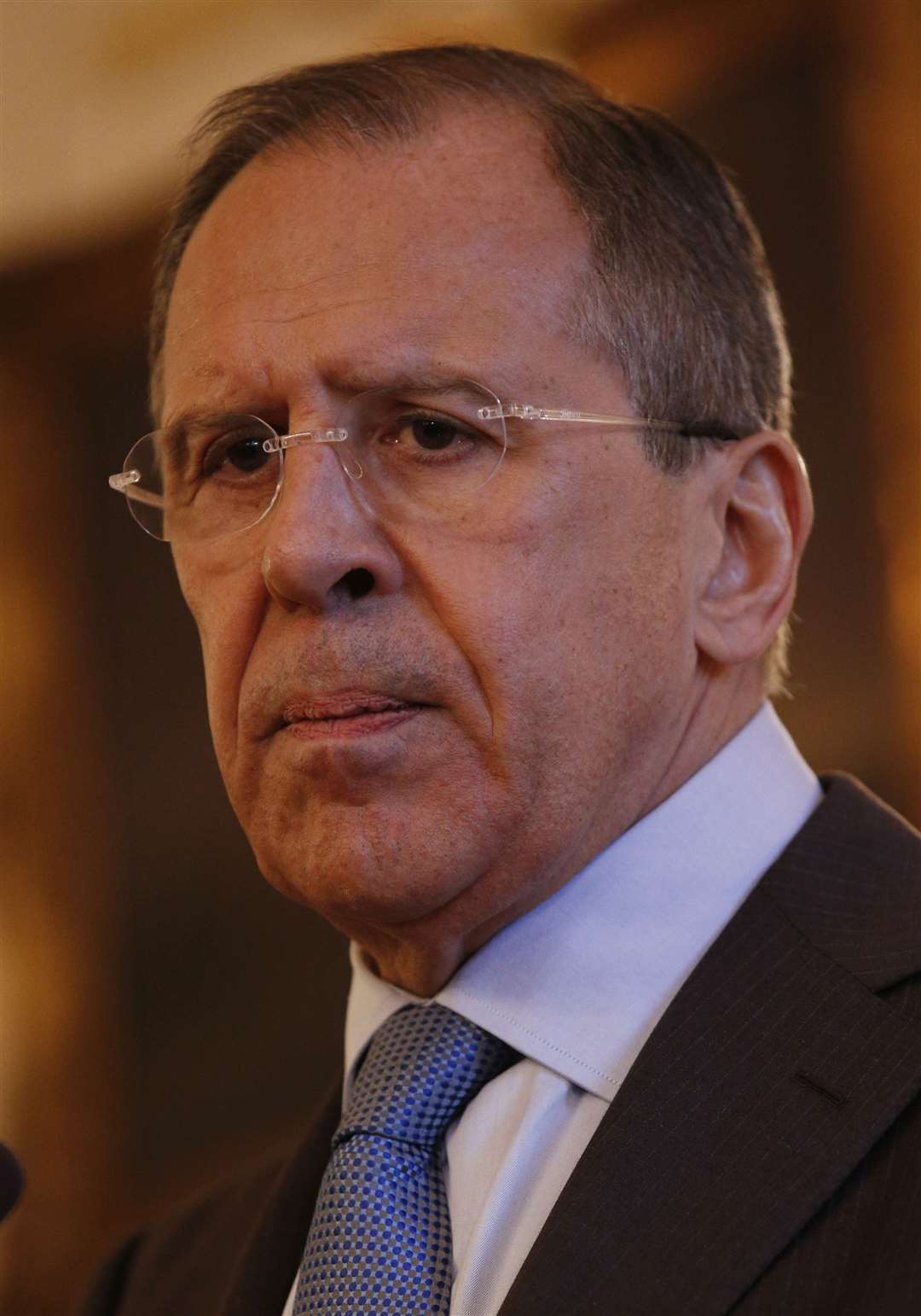 Russian foreign minister Sergei Lavrov (Jonathan Brady/PA)