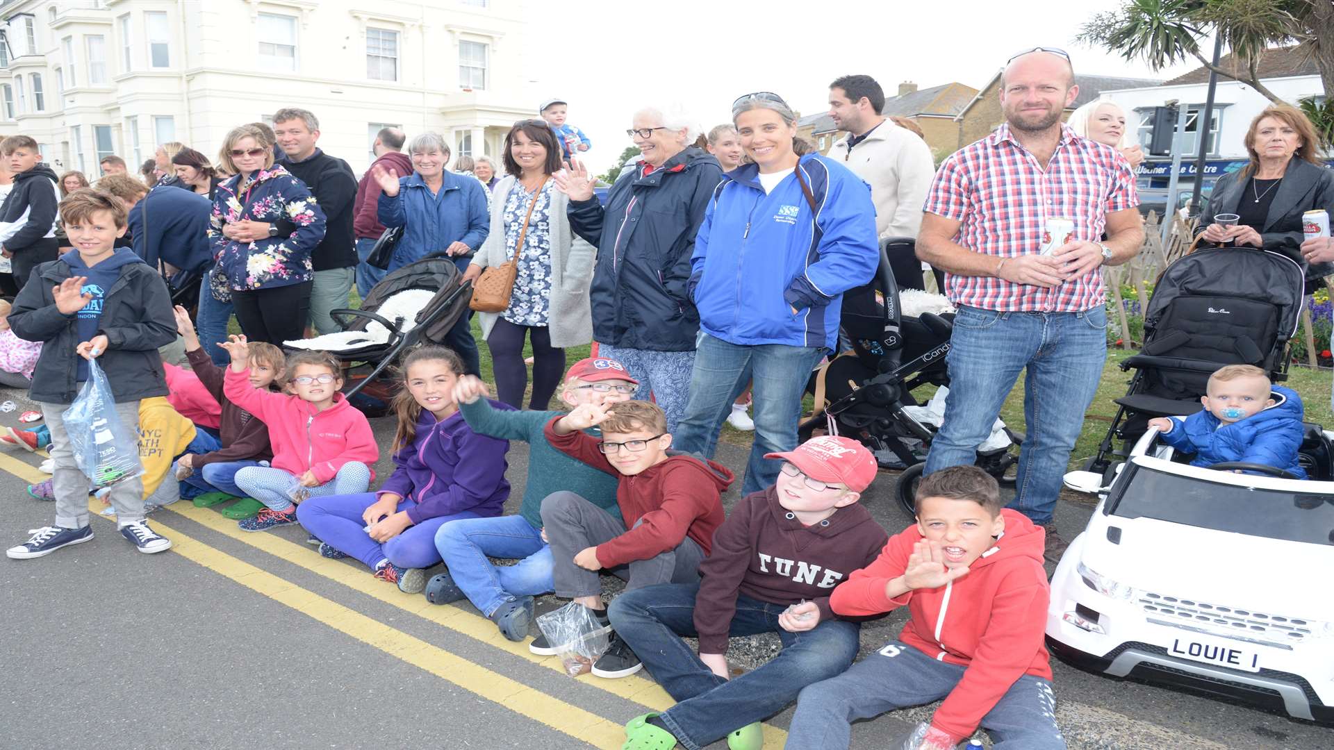 Crowds lined the streets to watch the Deal Carnival