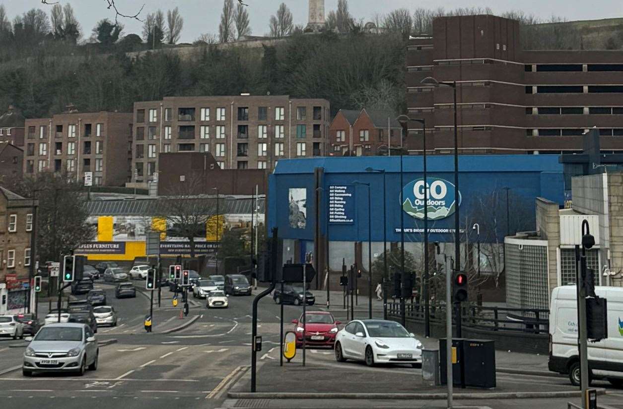 The Go Outdoors building has sat empty since it shut in August 2020. Picture: Arpenteur