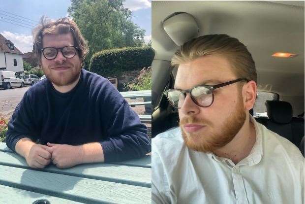 Reporter Sean McPolin's messy mop, left, and clean looking cut, right, after an hour with Rob Jones (49429423)