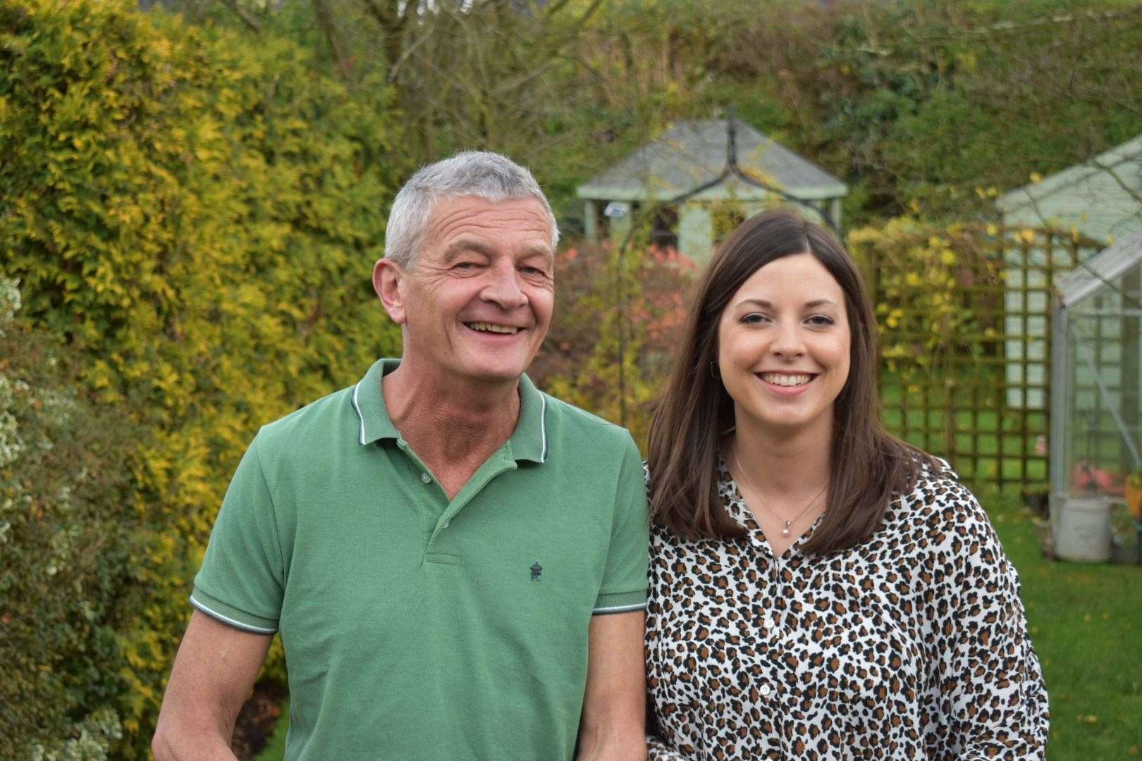 Holly Shortland and her dad, Ian Mallion