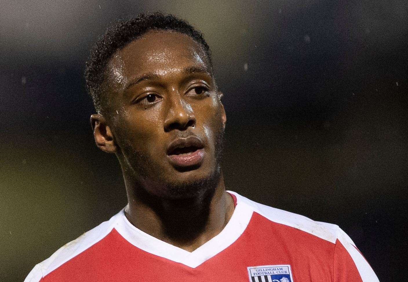 Gillingham's former striker Brandon Hanlan was kept quiet on Wednesday night