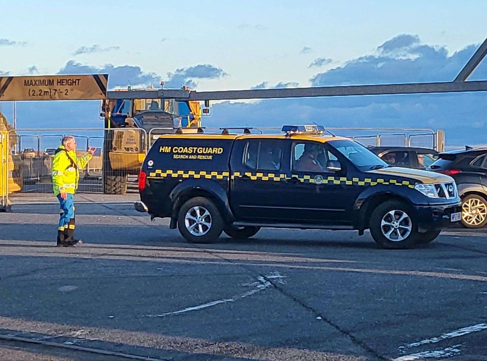 Emergency services were in Hythe yesterday afternoon