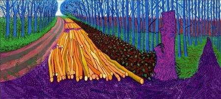 One of David Hockney's landscapes