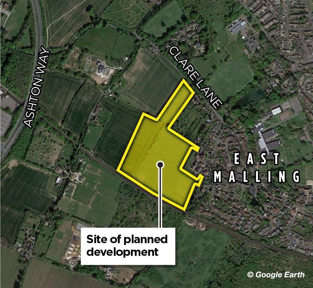 The site planned for 150 homes